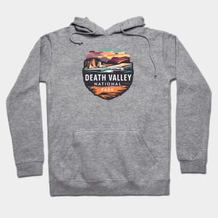 Death Valley National Park Colorful Badge Hoodie